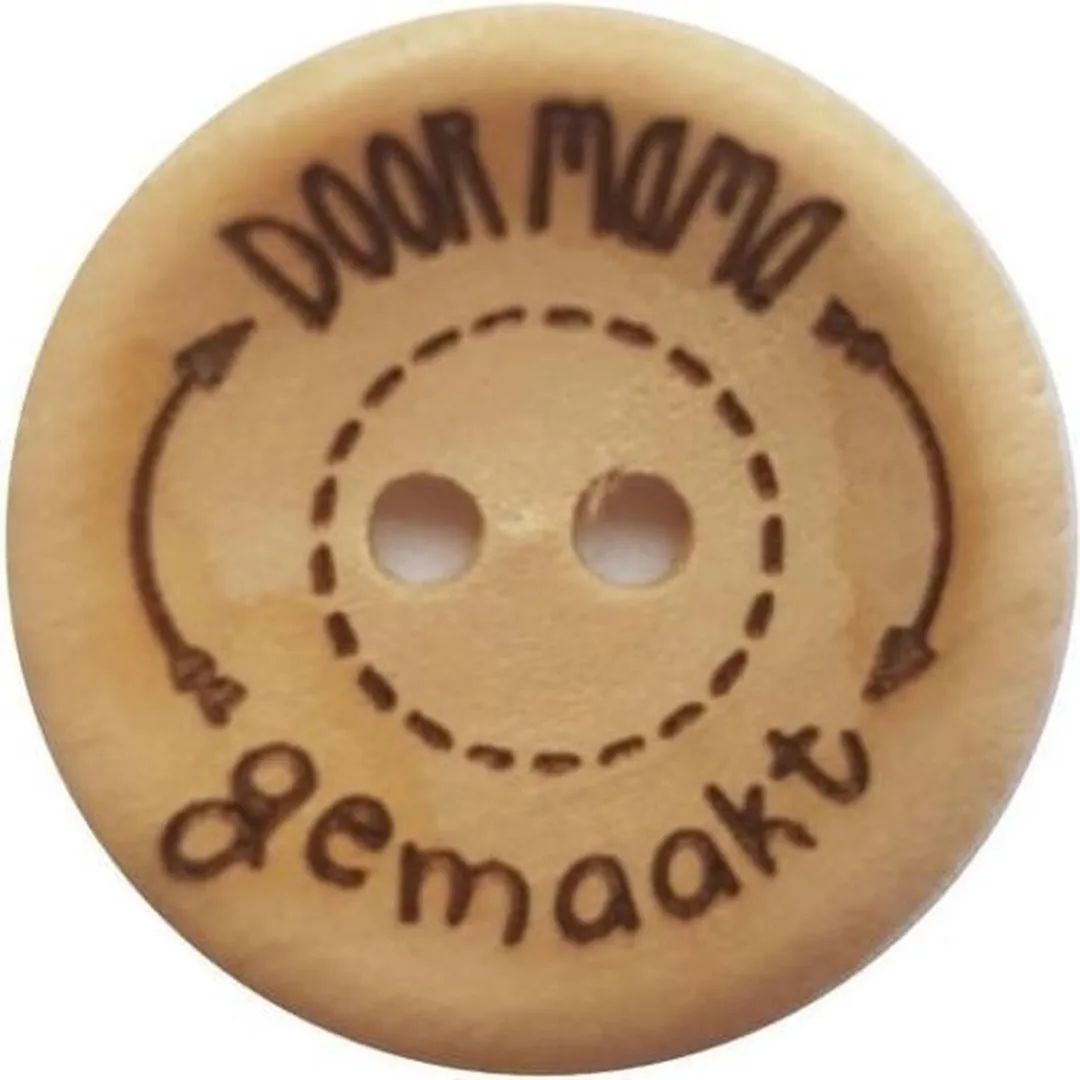 Durable Houten Knopen 20mm - 4 Stuks - Eiken
