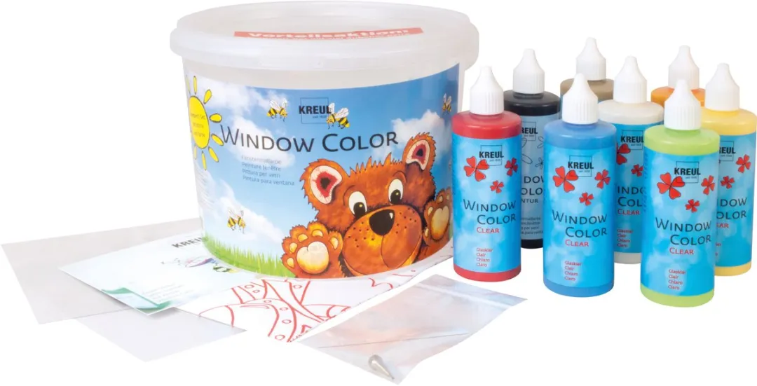 Kreul Hobby Line Window Color Set - 7 Kleuren Multicolor