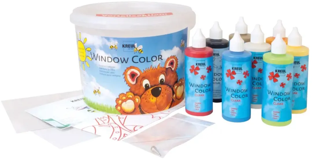 Kreul Hobby Line Window Color Set - 7 Kleuren Multicolor