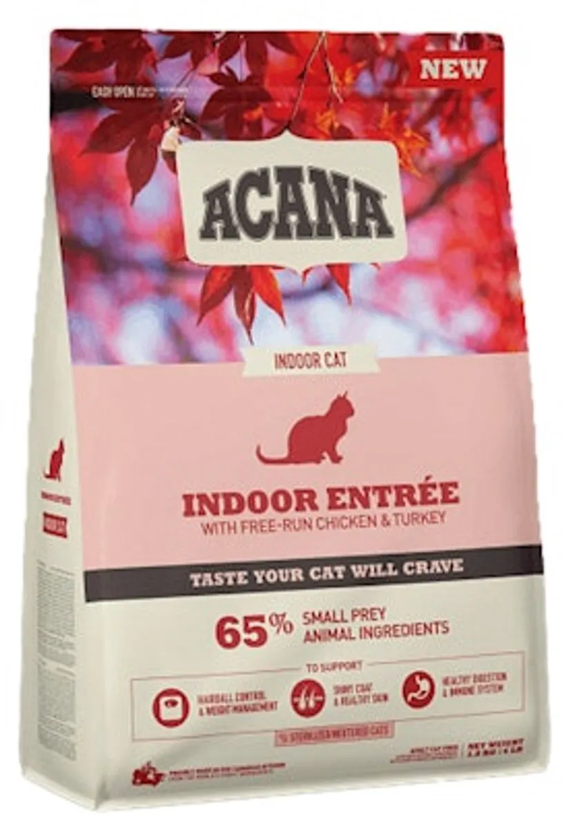 Acana Indoor Entree Kattenvoer Kip & Haring - 2x4,5kg