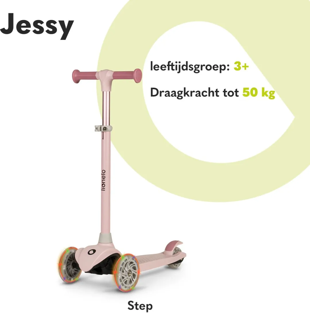 Lionelo Jessy Kinderstep 3-wieler 12" - 3+ jaar - max 50kg - LED - afbeelding 6 van 6