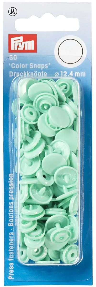 Prym Drukknoop ColorSnaps 12,4mm Mint - 30 Stuks