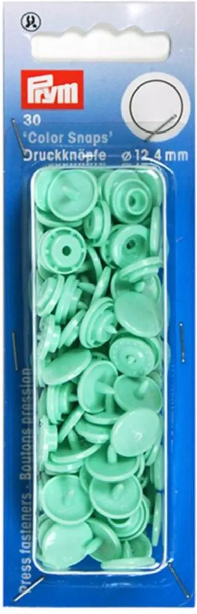 Prym Drukknoop ColorSnaps 12,4mm Mint - 30 Stuks