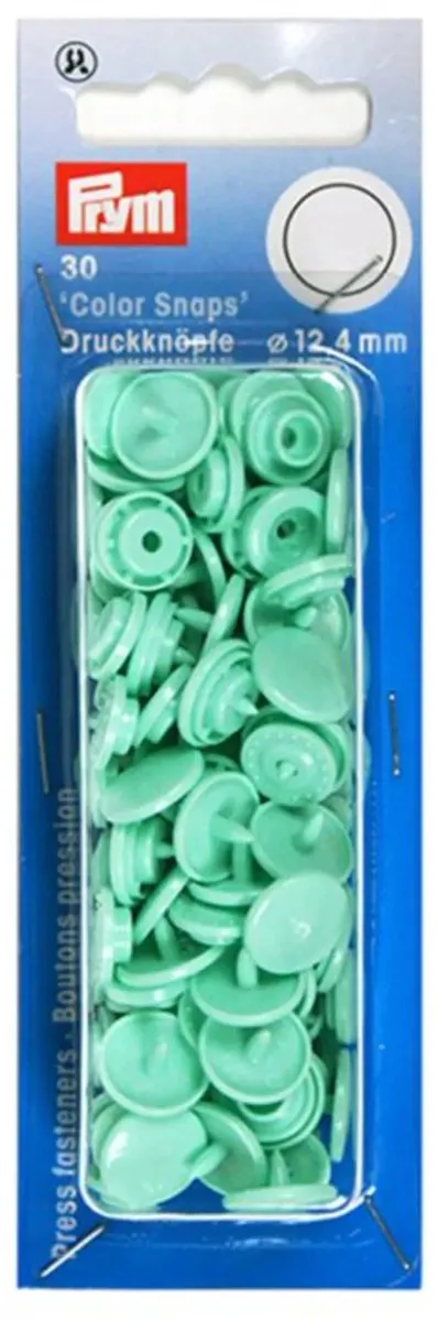 Prym Drukknoop ColorSnaps 12,4mm Mint - 30 Stuks