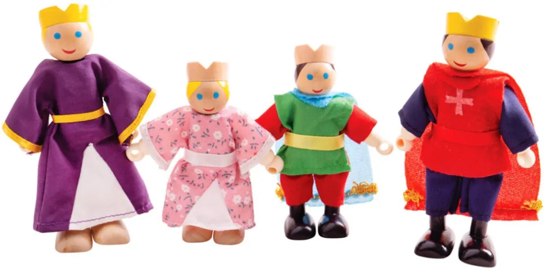 BIGJIGS Poppenhuispoppetjes Koninklijke Familie JT160