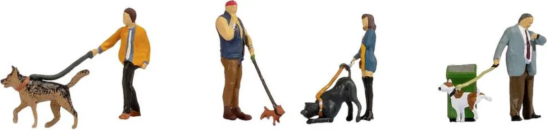 NOCH 45471 TT Mensen met honden Figuur