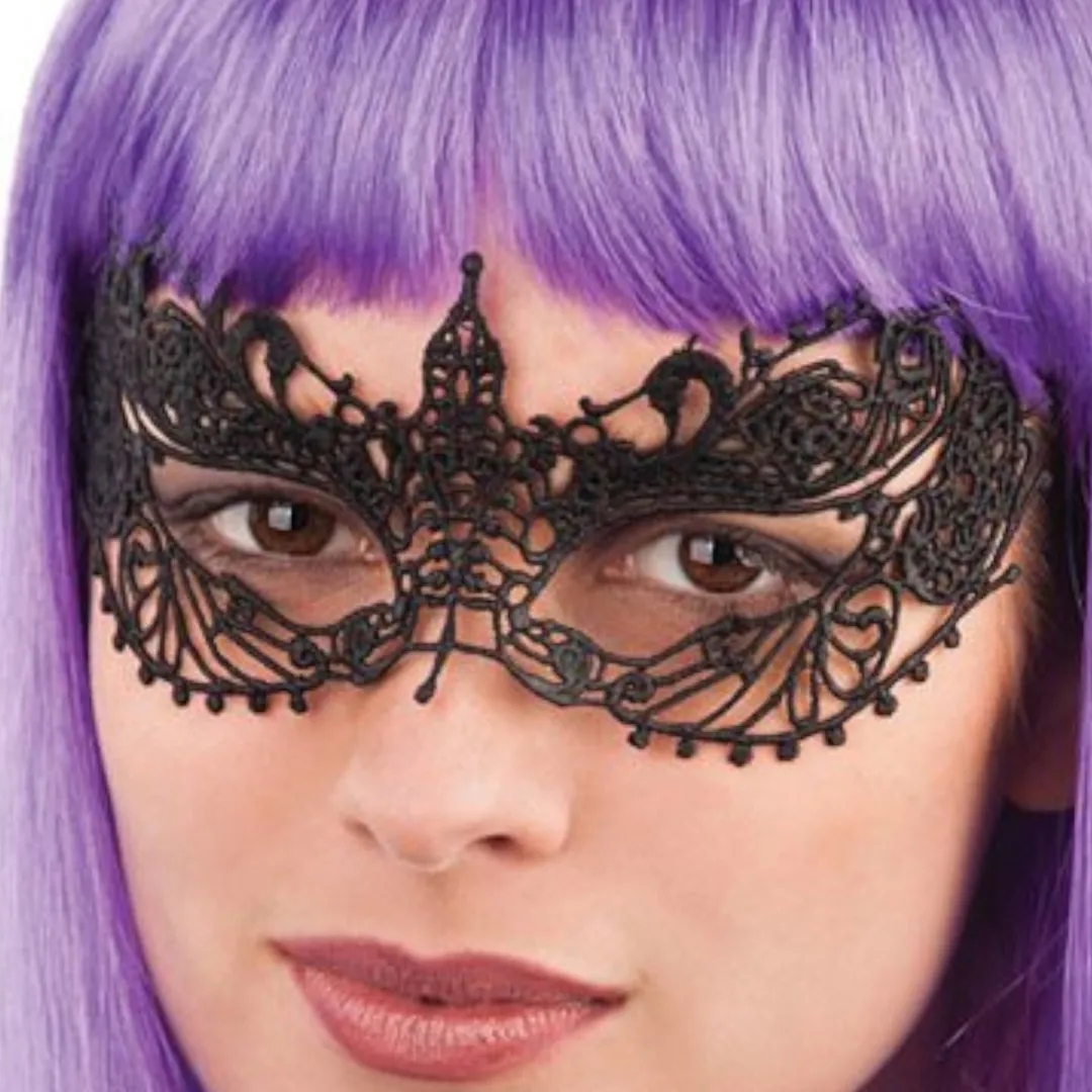 Carnival Toys Verkleedmasker Dames - Zwart