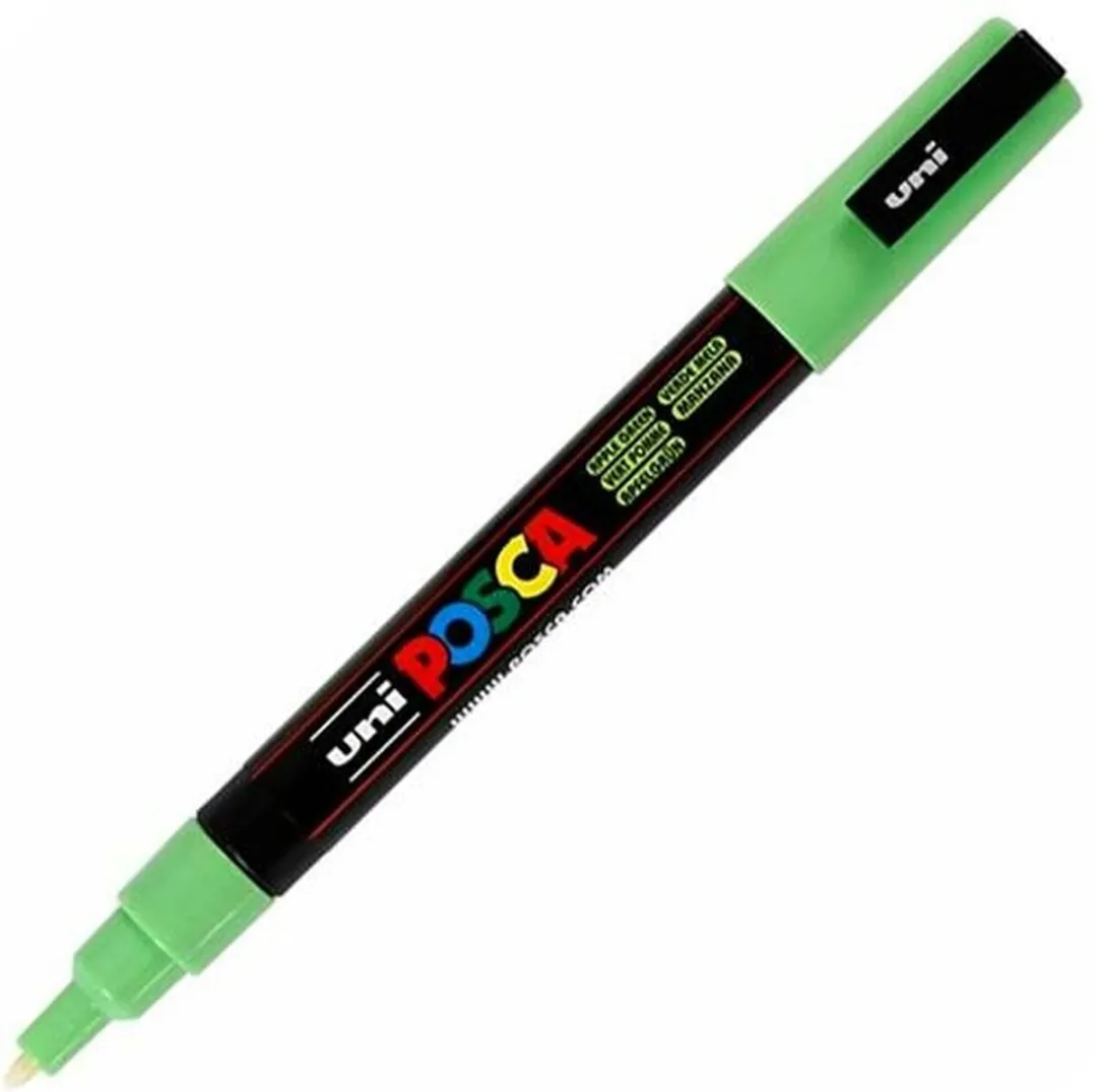 Posca PC3M Verfstift - Appelgroen - 6 Stuks
