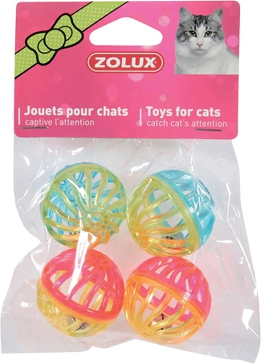 Zolux Kattenspeelgoed Bal Twist Met Bel - Blauw