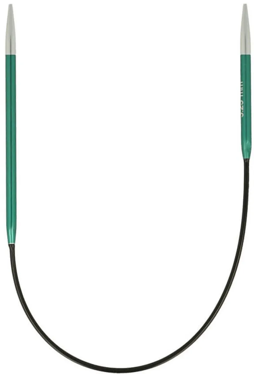 KnitPro Zing Rondbreinaalden 3.25mm - 25cm - Groen