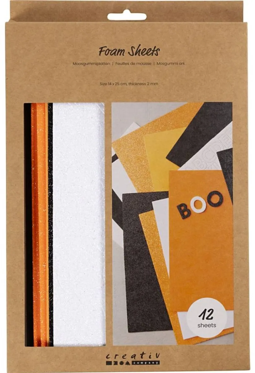 Creativ Company Foam Vellen Halloween 14x25cm - 12 Vel