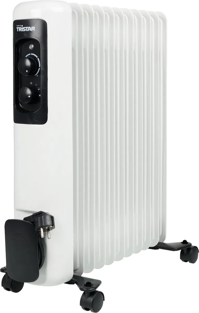 Tristar Elektrische Kachel KA-5181 - Oliegevulde radiatorkachel - 3 warmtestanden - Instelbare thermostaat - 11 ribben - Wit