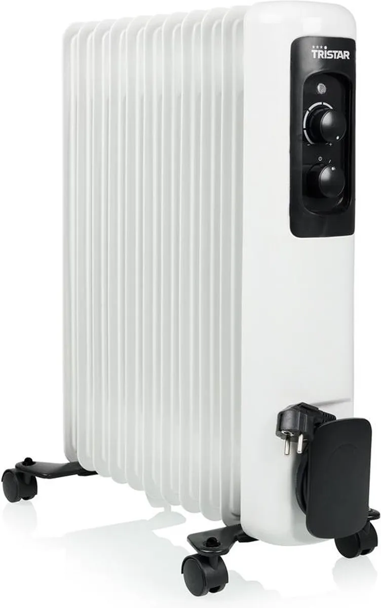 Tristar Elektrische Kachel KA-5181 - Oliegevulde radiatorkachel - 3 warmtestanden - Instelbare thermostaat - 11 ribben - Wit