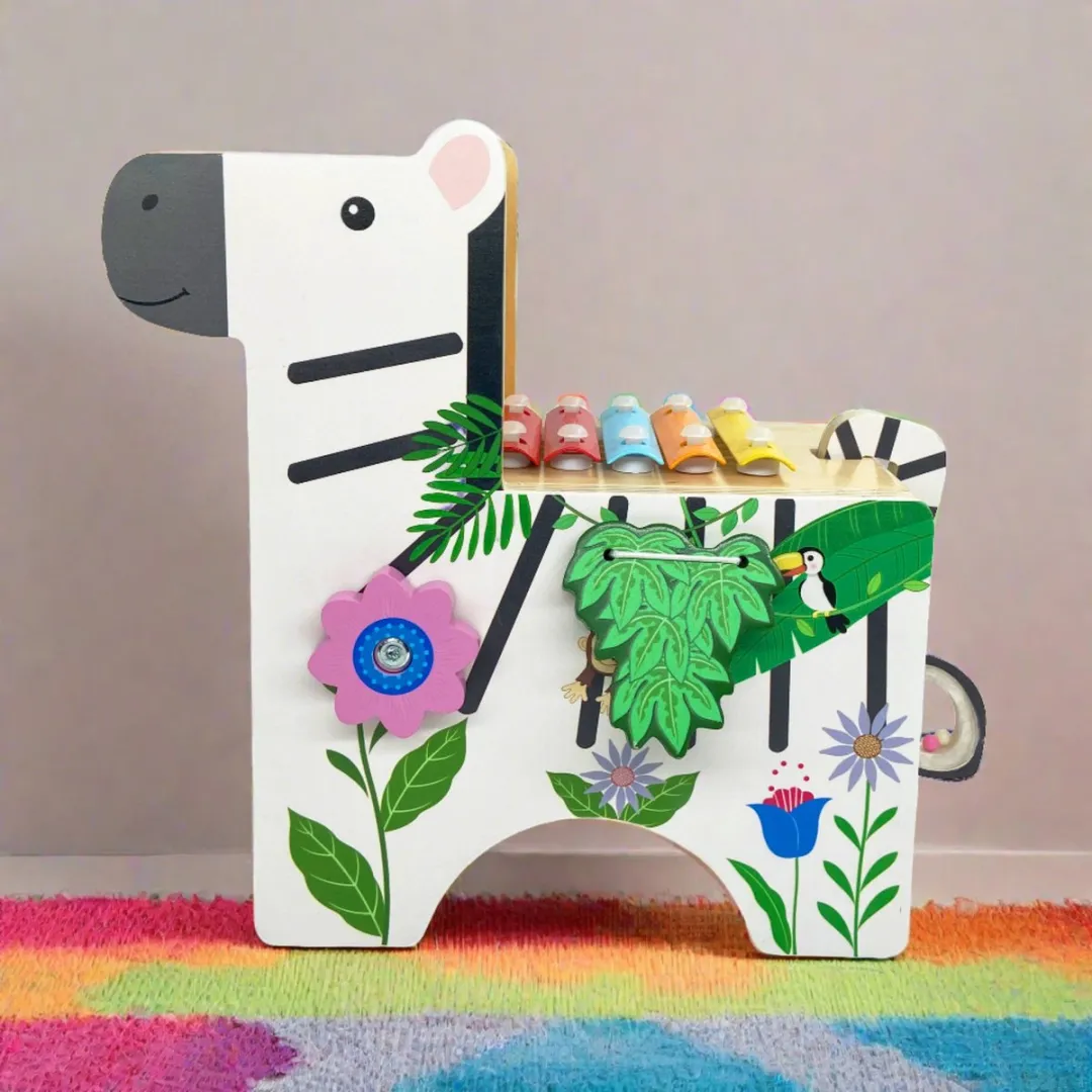 Teamson Kids Zebra Leer & Speel Activiteitencentrum - Xylofoon Multi-kleur