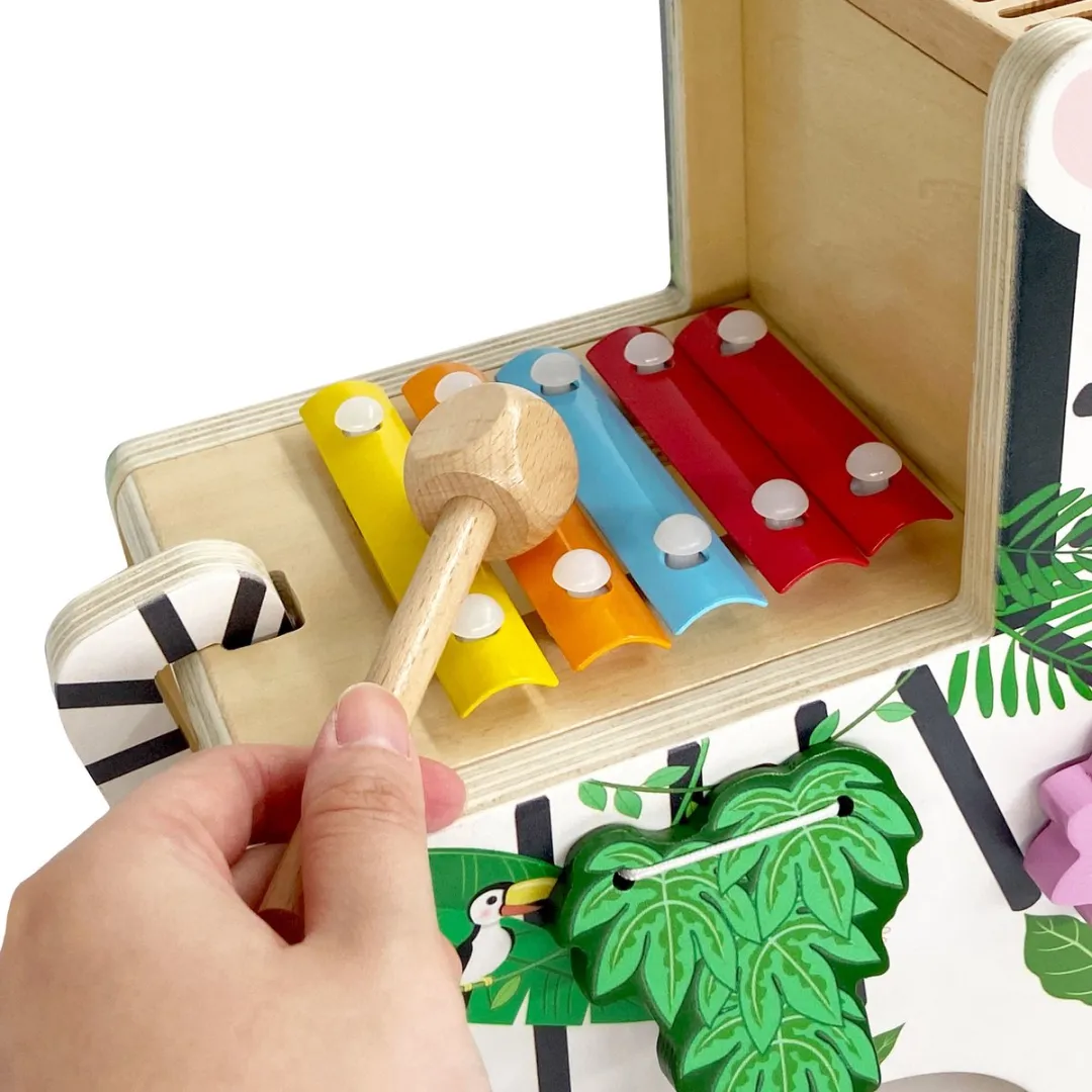 Teamson Kids Zebra Leer & Speel Activiteitencentrum - Xylofoon Multi-kleur