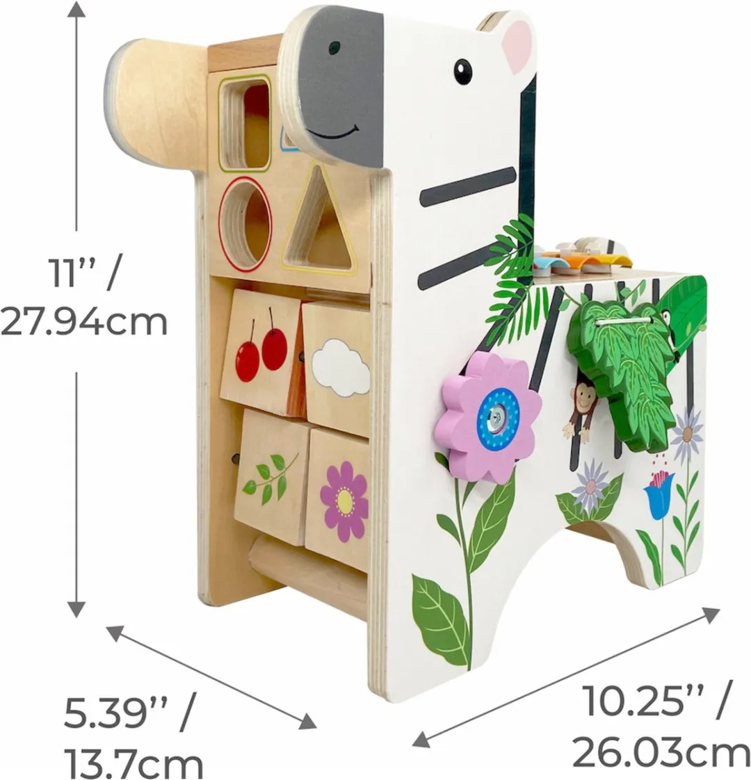 Teamson Kids Zebra Leer & Speel Activiteitencentrum - Xylofoon Multi-kleur - afbeelding 6 van 6
