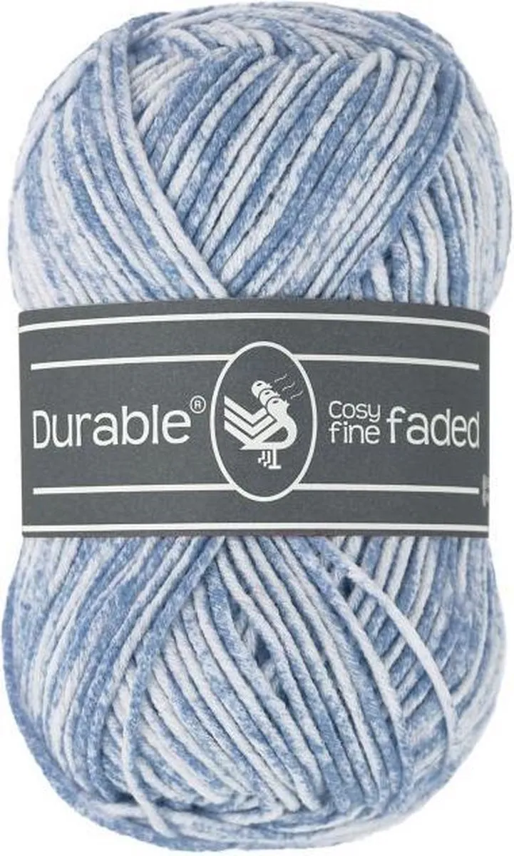 Durable Cosy Fine Faded Blue Grey