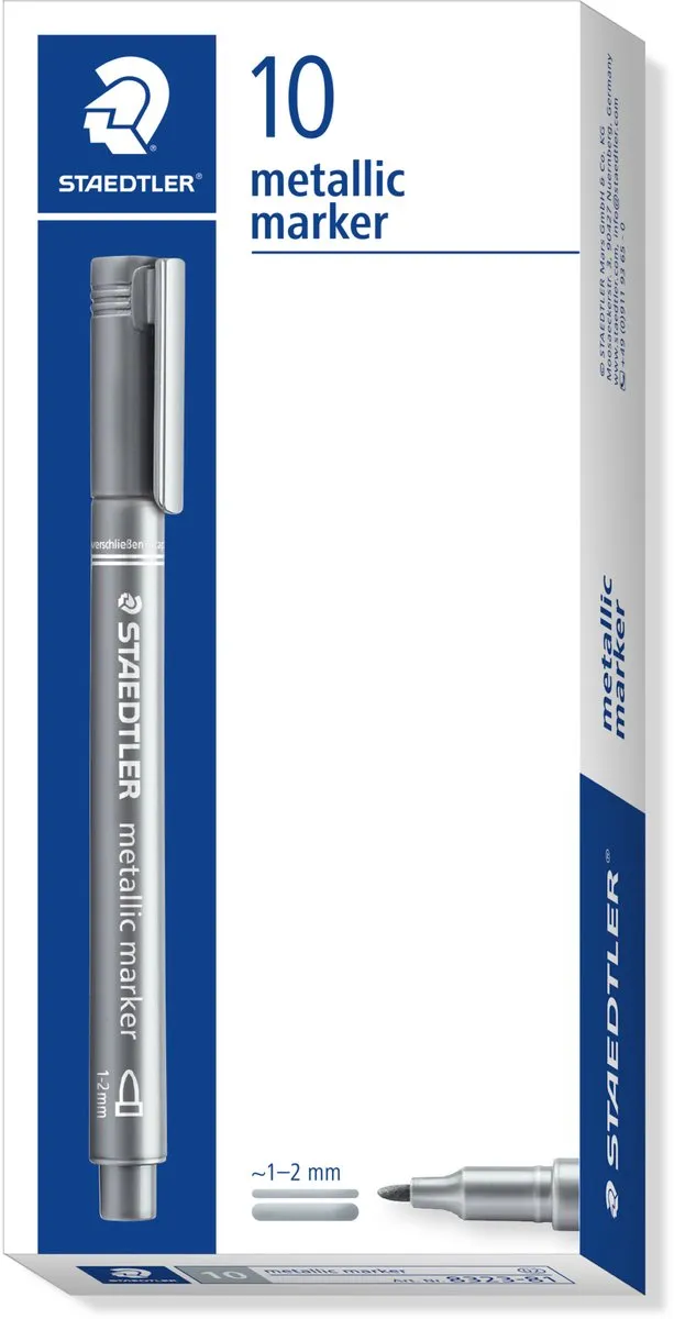 STAEDTLER Metallic Pen 1-2mm - Zilver