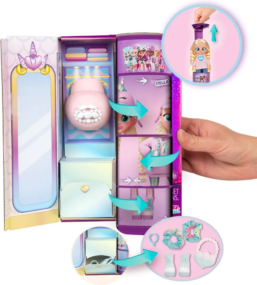 Imc Toys TM Toys Pop Model Stella Cry Babies BFF