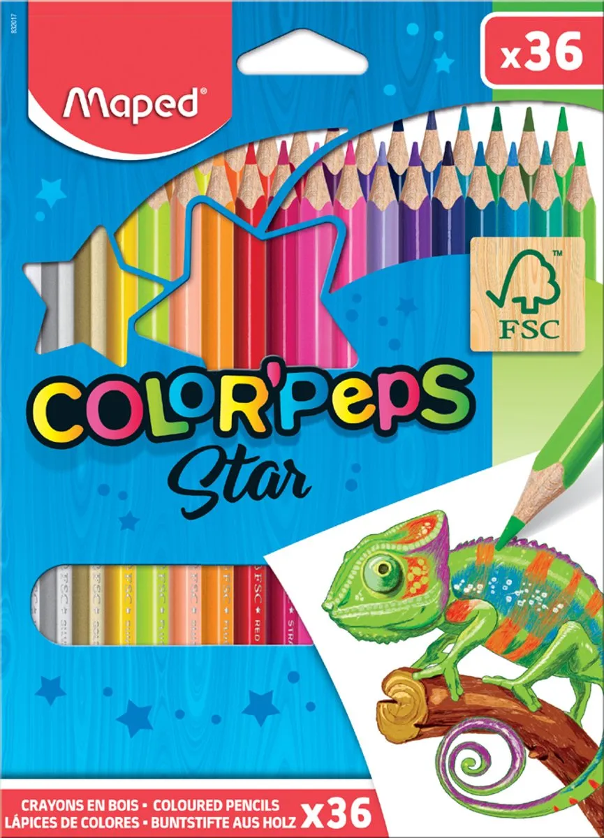 Maped Color'peps Kleurpotlood - 36 Stuks - Meerkleurig