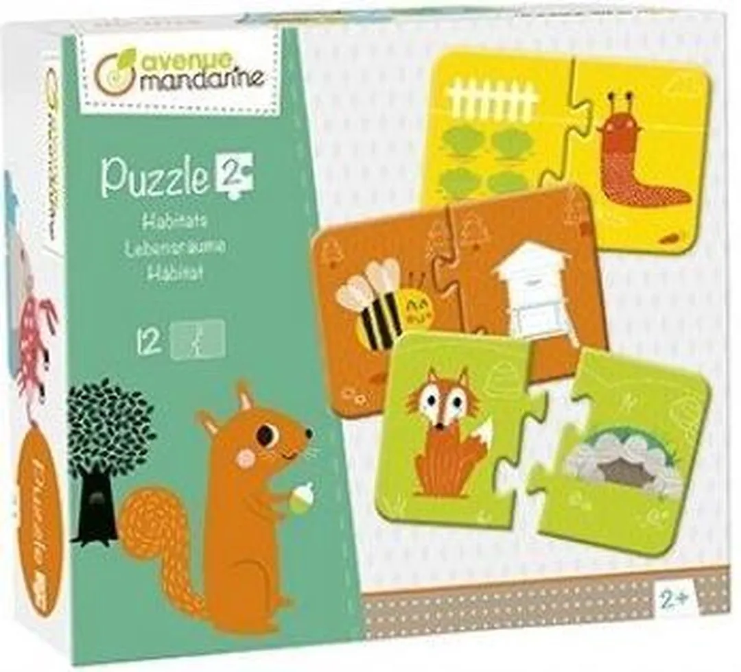 Clairefontaine Avenue Manderine Puzzel Dieren en hun omgeving