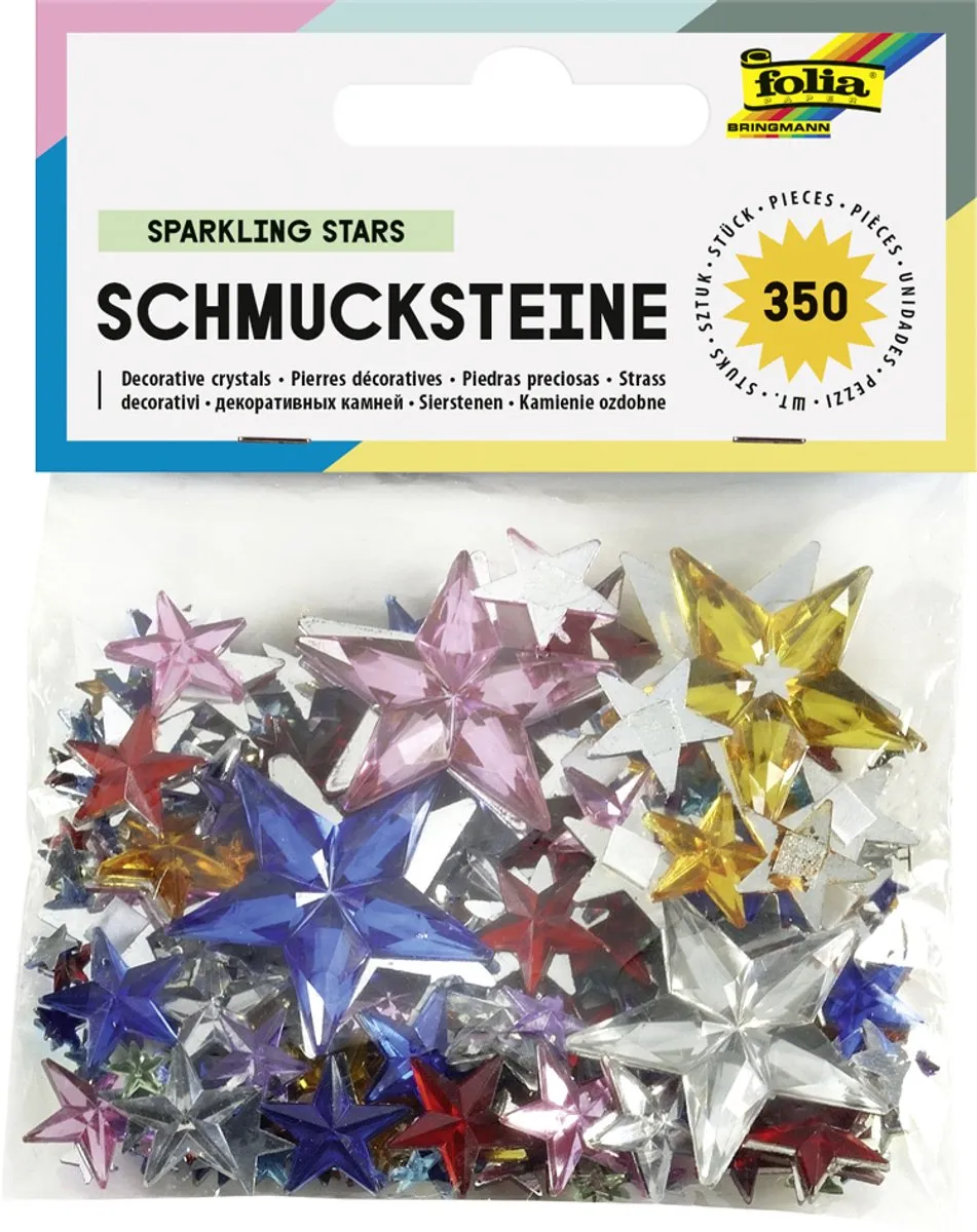 Folia Decoratiesteentjes Hartjes - 10 Stuks