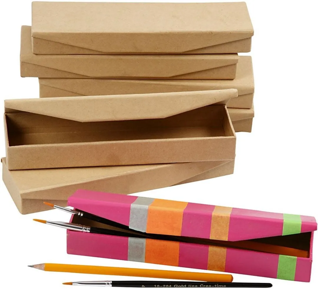 Creativ Company Etui 21x6x2,5cm - 12 Stuks - Bruin