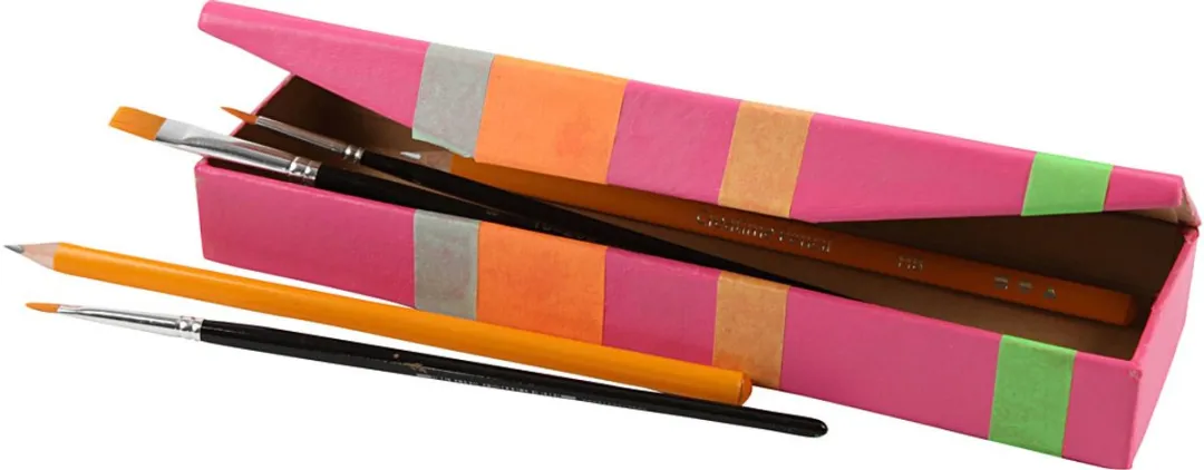 Creativ Company Etui 21x6x2,5cm - 12 Stuks - Bruin