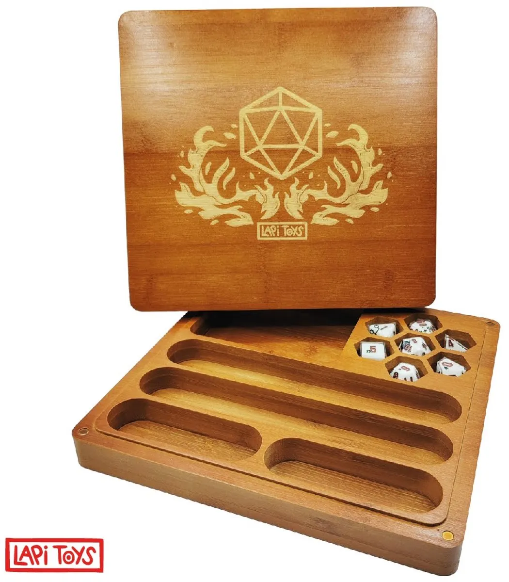 Lapi Toys Dobbelsteenbak Hout - 23,5x22x4,3cm
