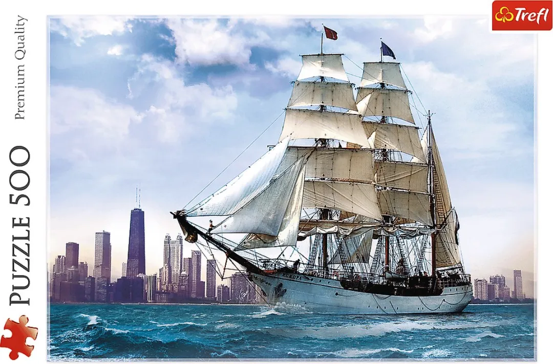 Trefl Sailing near Chicago Puzzel 500 Stuks - Meerkleurig
