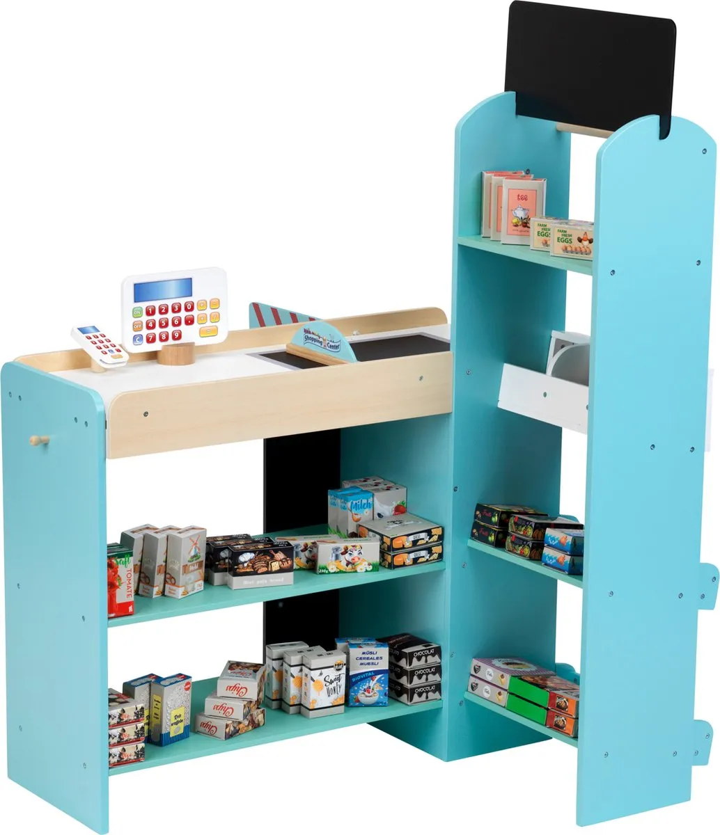 Klein Toys Supermarkt Speelgoedset - Blauw - 70x55x100cm