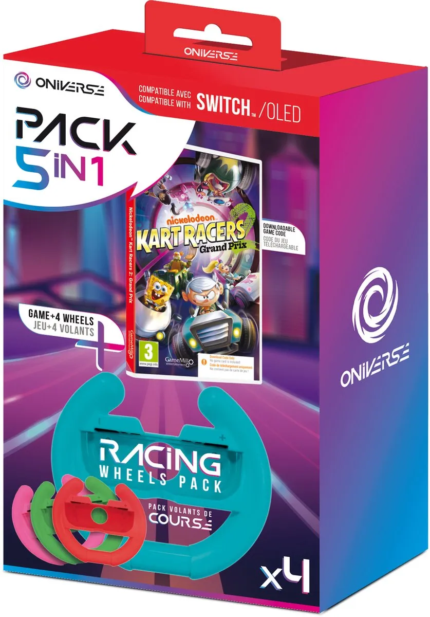 Mindscape ONIVERSE Racesturenpakket Nickelodeon Kart Racers 2