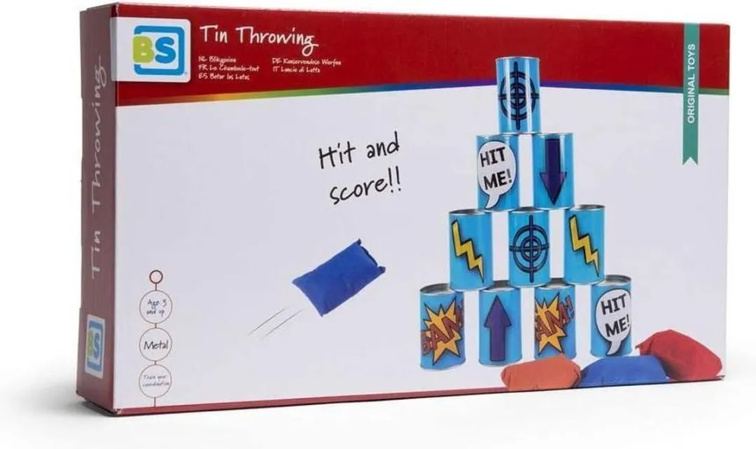BS Toys GA131 Conservenblik Werpen - Blauw