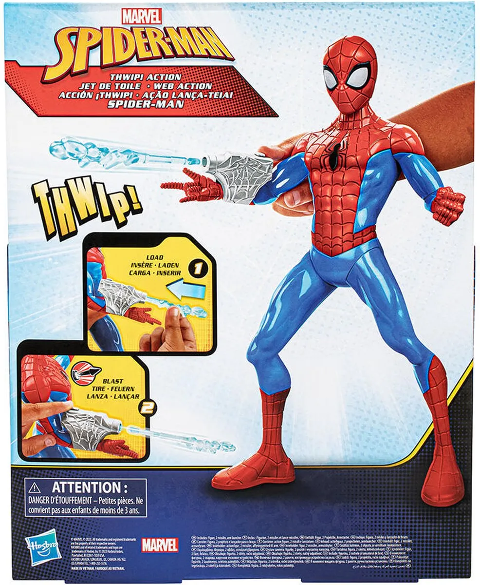 Hasbro Gaming Spider-Man Thwip Action Speelset F8115 - Blauw