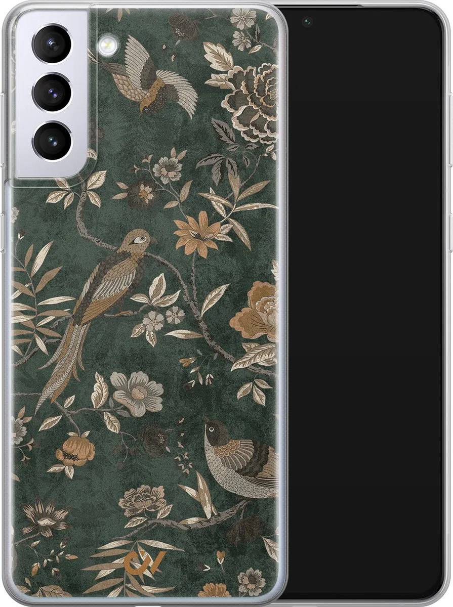 Casevibes Samsung Galaxy S21 Hoesje - Groen - S/S21/UV/041