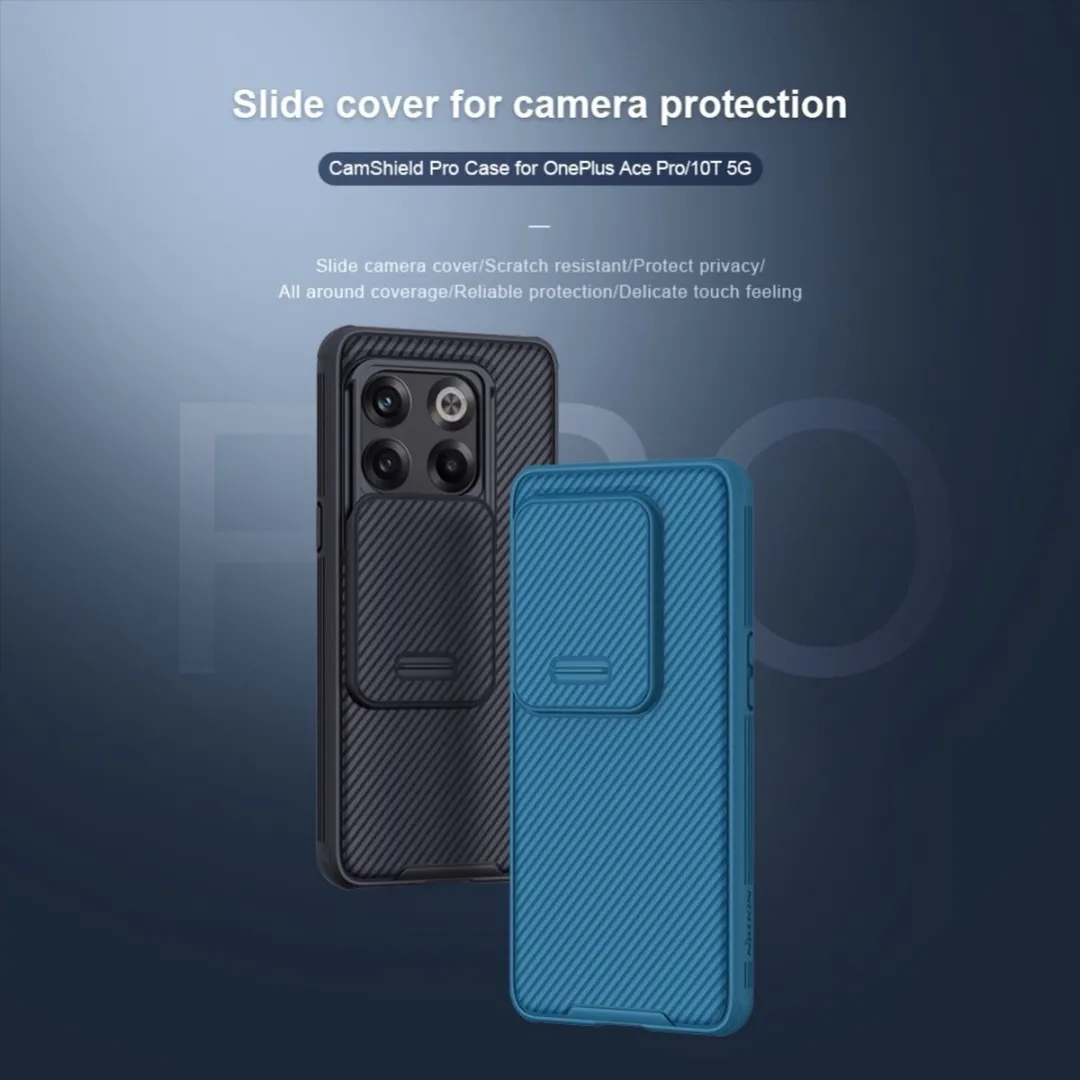 Nillkin CamShield Pro Hoesje OnePlus 10T - Zwart