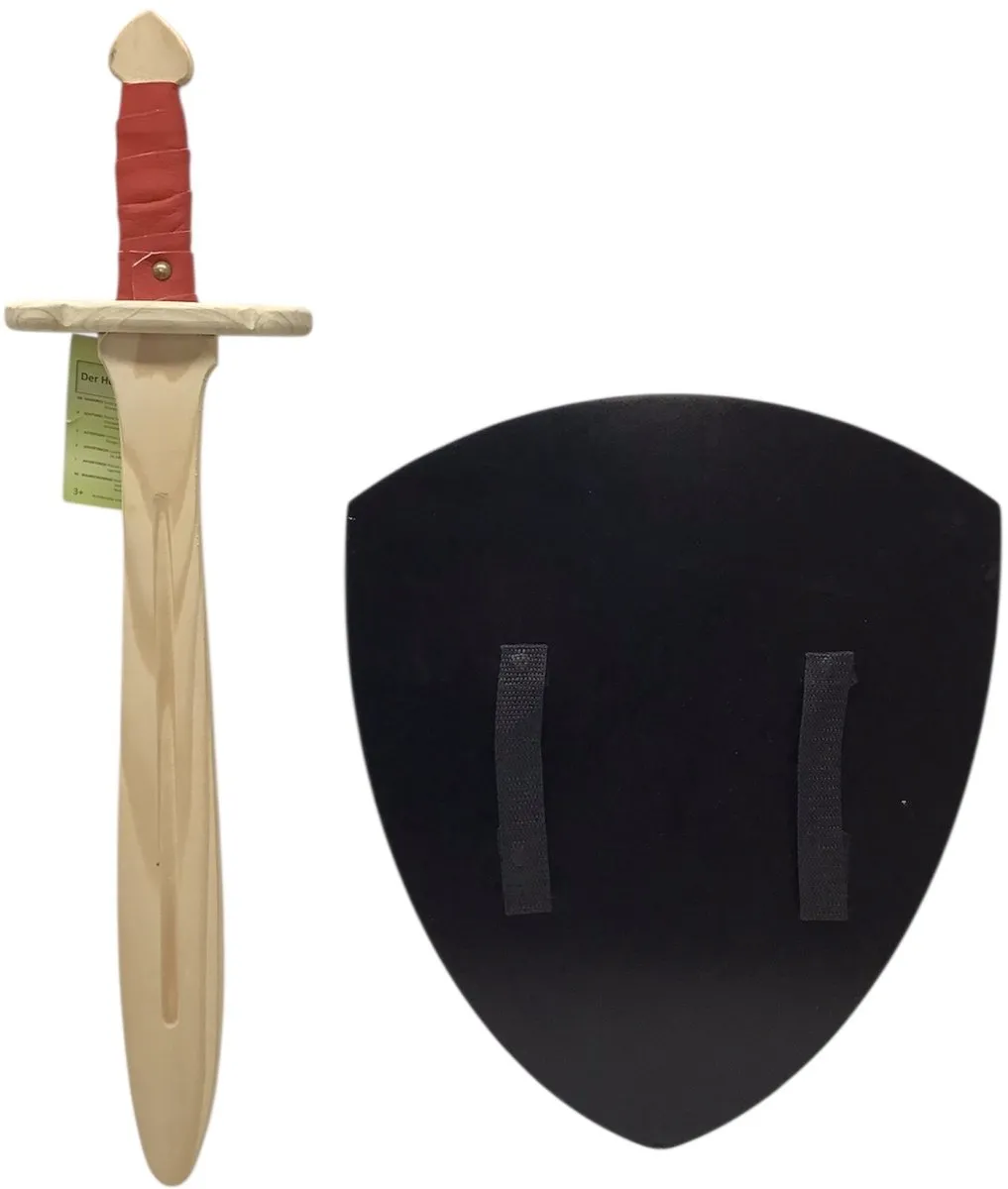 New Classic Toys Houten Ridderzwaard & Schild - Eenhoorn - Multicolor