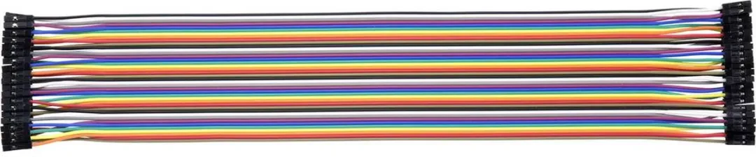 Renkforce JKFF403 Jumperkabel - 40x Draadbrug-bus 30cm - Bont