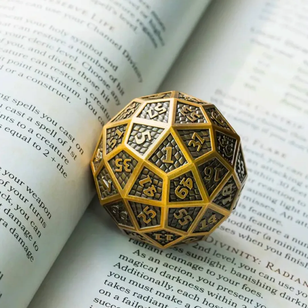 Lapi Toys D60 DnD Dobbelsteen Metaal - Goud