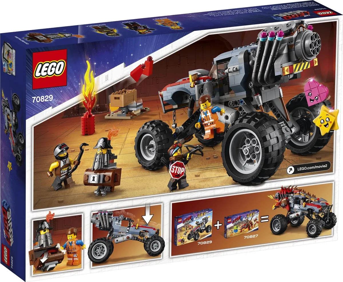 LEGO The Movie 2 Emmets en Lucy's Vlucht Buggy 70829 - 550 Stukken - 3 Minifiguren