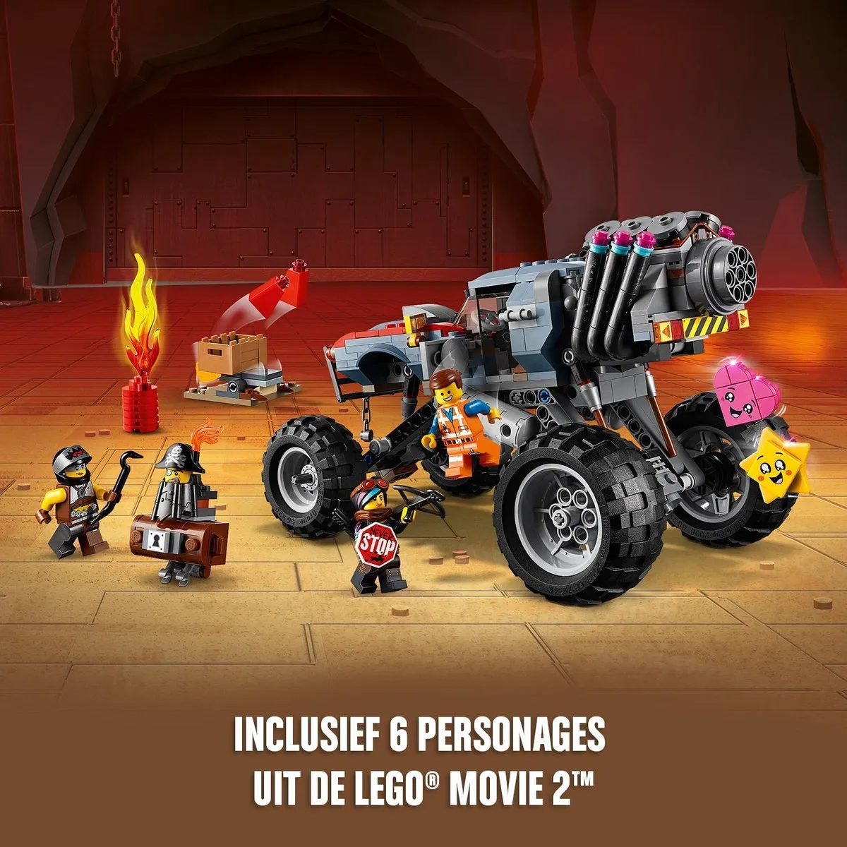 LEGO The Movie 2 Emmets en Lucy's Vlucht Buggy 70829 - 550 Stukken - 3 Minifiguren