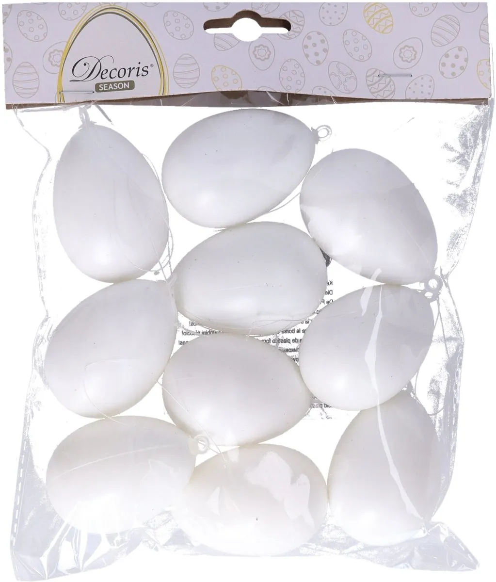 Decoris Hobby Eieren 40 Stuks - Wit