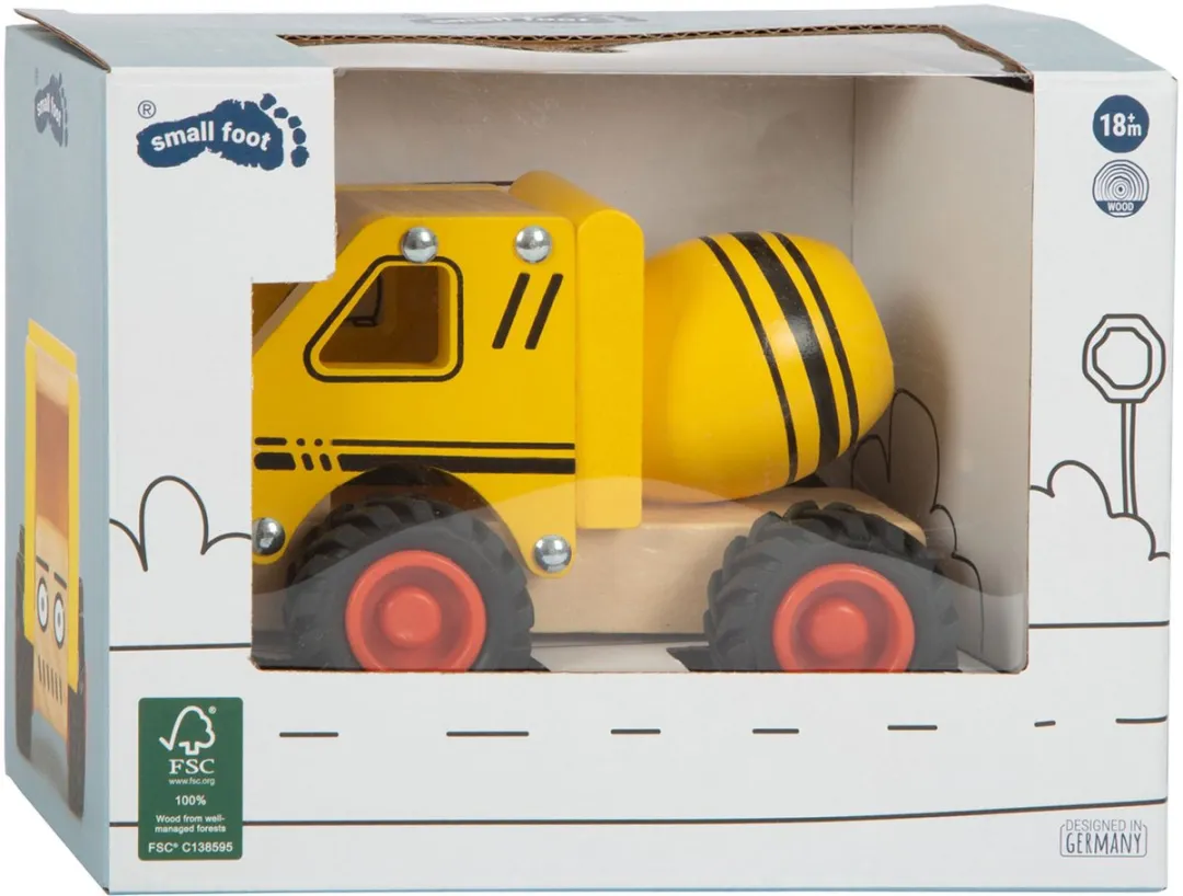 Small Foot Houten Cementvrachtwagen Geel 12286