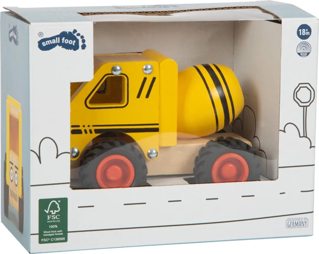 Small Foot Houten Cementvrachtwagen Geel 12286