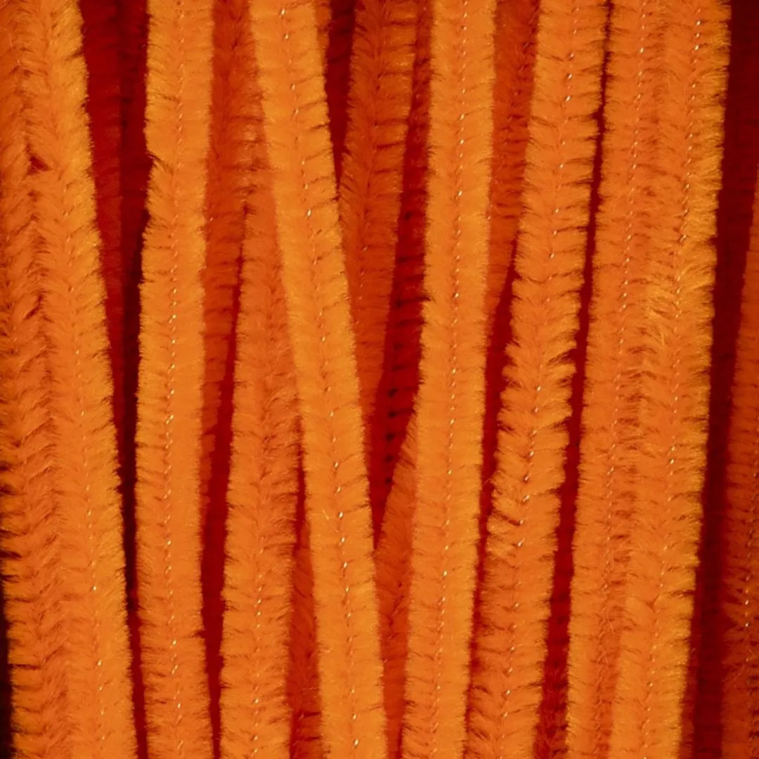 Creativ Company Chenilledraad Oranje 30cm x 6mm - 50 Stuks