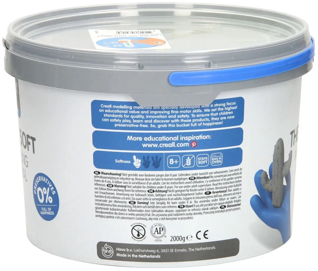 Creall Therm Junior Boetseermateriaal 2000g - 5 Kleuren - afbeelding 6 van 6