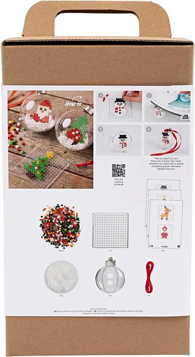 Creativ Company Kerstballen Strijkkralen Multicolor
