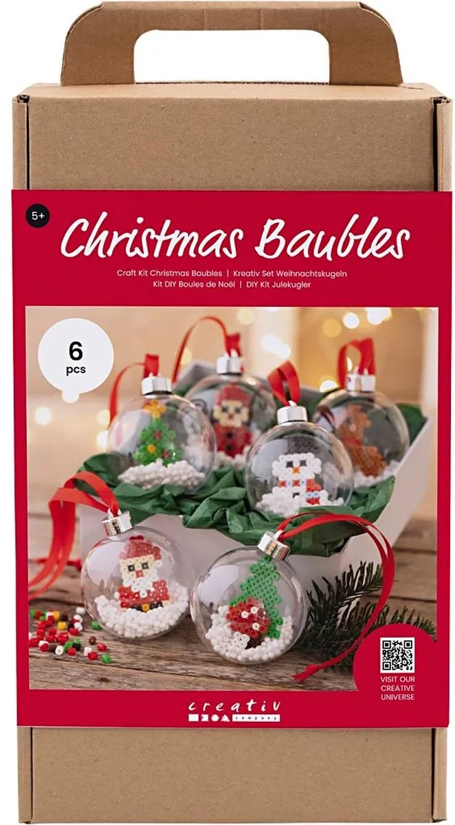 Creativ Company Kerstballen Strijkkralen Multicolor