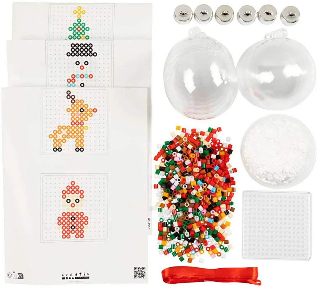 Creativ Company Kerstballen Strijkkralen Multicolor