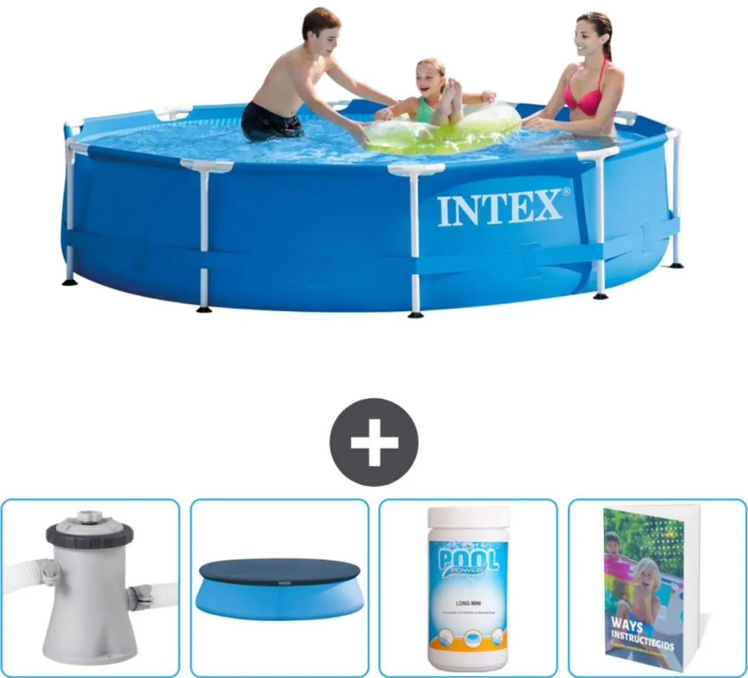Intex 28202GN-Blauw Rond Frame Zwembad 305x76cm